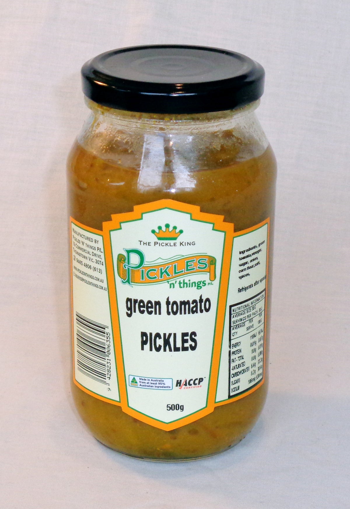 66636 500g Green Tomato Pickles Pickles N Things