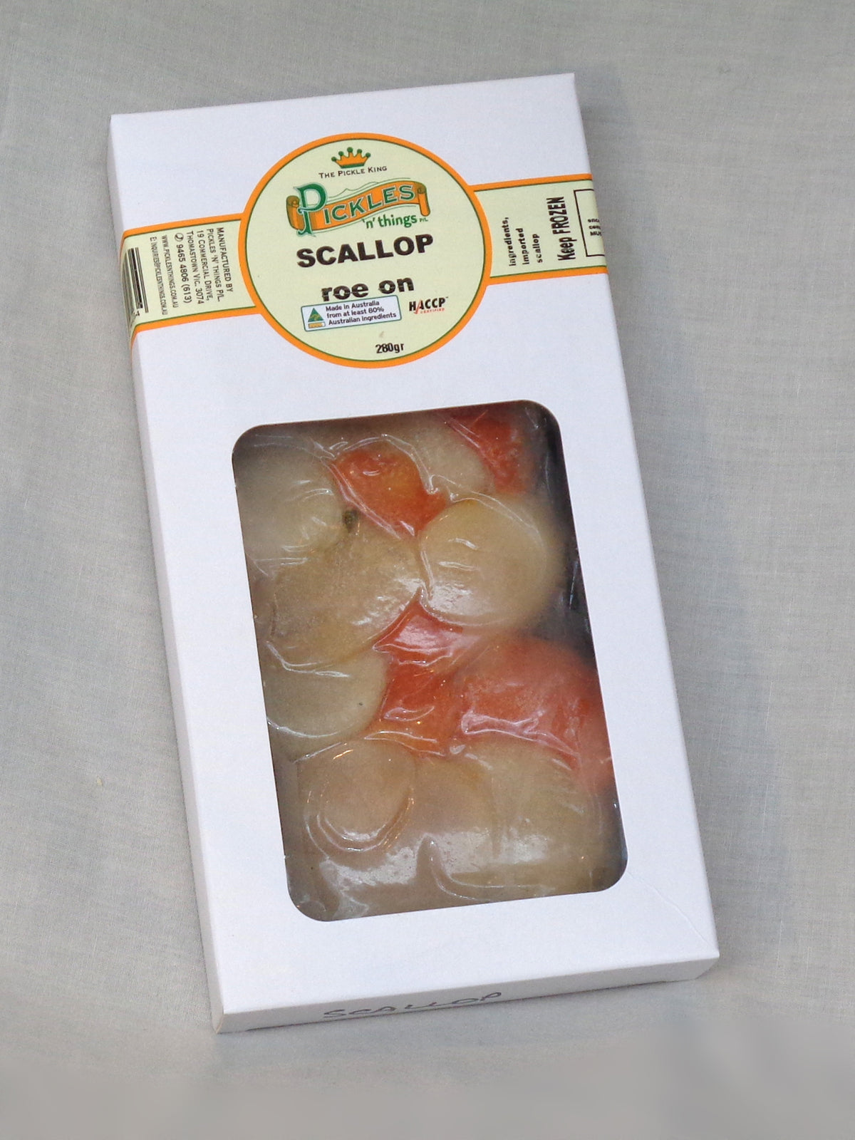 66423 - 280g Scallops Roe On | Pickles N Things